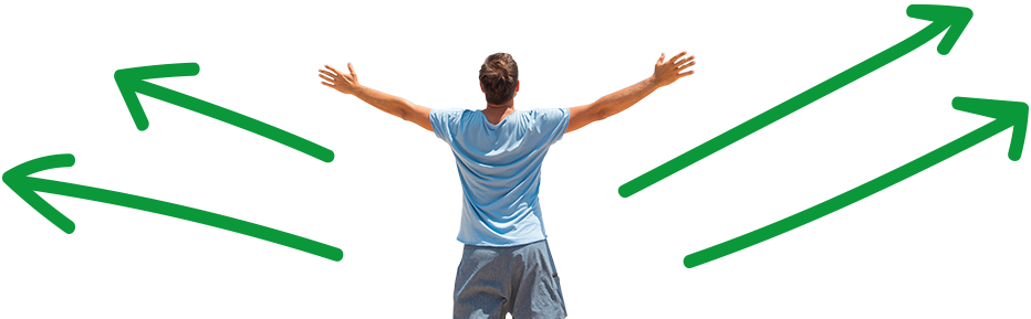 Person with hemophilia reaching to Aim Higher